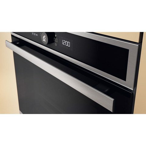 Whirlpool WOI4IS8PM0SXA Forno multifunzione Inox 17 funzioni Pizza310° Cook4 Steam+ classe A+ 73Lt, Pirolisi + Idrolisi Made in Italy
