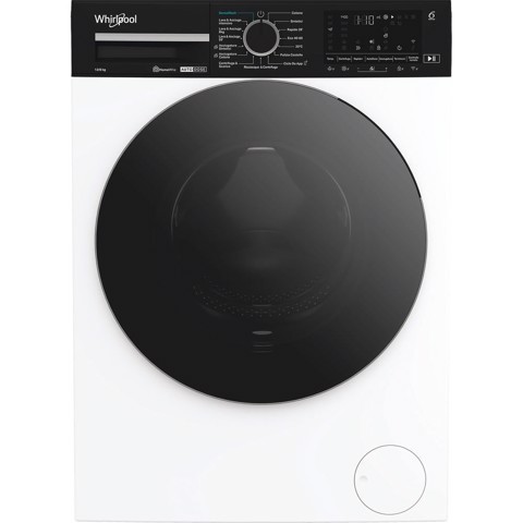 Whirlpool WPD 2836W ADS IT WASHER/DRYER, Capacità 12kg+8kg, classe D|A-10%, colore bianco, Autodose, vapore, porta nera, Wi-Fi