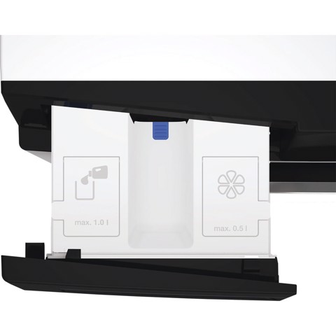 Whirlpool WPD 2836W ADS IT WASHER/DRYER, Capacità 12kg+8kg, classe D|A-10%, colore bianco, Autodose, vapore, porta nera, Wi-Fi
