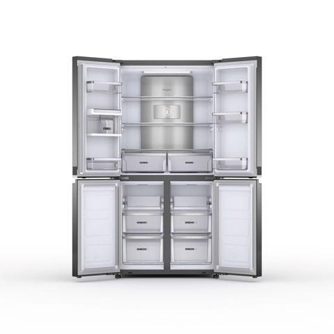 Whirlpool WQ9 U3L EF frigorifero side-by-side Libera installazione 594 L D Acciaio inossidabile