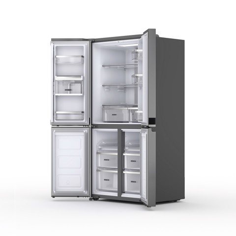 Whirlpool WQ9 U3L EF frigorifero side-by-side Libera installazione 594 L D Acciaio inossidabile