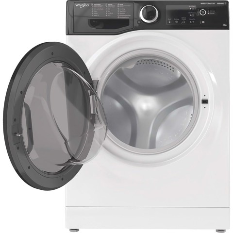 Whirlpool WSB 726 D IT, 7kg, classe A, colore Bianco, Inverter, 1200 giri, Display digitale XL, porta dark screen, Vapore