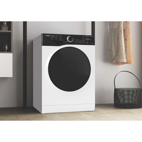 Whirlpool WSB 726 D IT, 7kg, classe A, colore Bianco, Inverter, 1200 giri, Display digitale XL, porta dark screen, Vapore