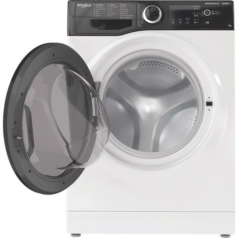 Whirlpool WSB 726 D IT, 7kg, classe A, colore Bianco, Inverter, 1200 giri, Display digitale XL, porta dark screen, Vapore