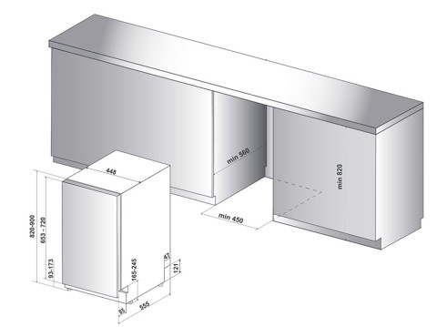 Whirlpool WSIO 3T223 PCE X A scomparsa totale 10 coperti E