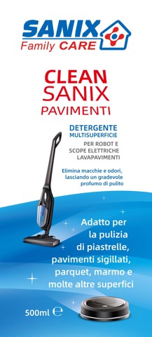 CLEAN SANIX Liquido (pronto all'uso) Detergente universale pavimenti