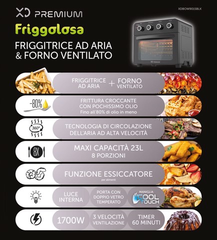 XD Enjoy FRIGGITRICE AD ARIA & FORNO VENTILATO