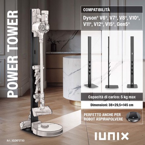 XD Enjoy IUNIX XDZKFST90 accessorio e ricambio per aspirapolvere Scaffale a pavimento Aspirapolvere elettrica