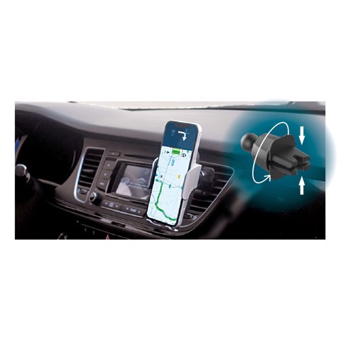 XD Enjoy Kit 2 in 1 - supporto da auto con caricabatterie wireless