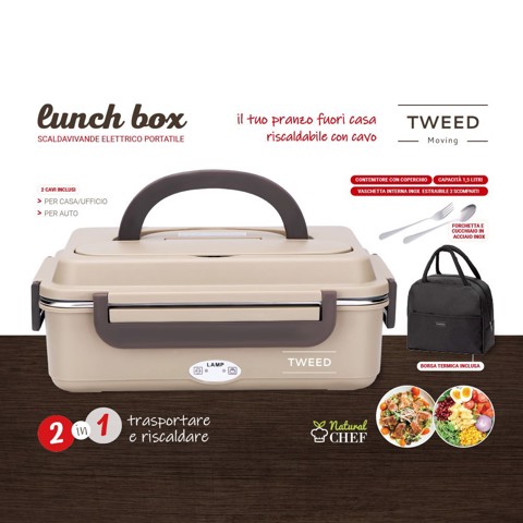 XD Enjoy LUNCH BOX scaldavivande elettrico portatile con borsa e posate
