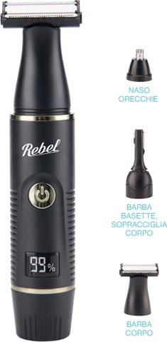 Rebel Set rasoio elettrico 3 in 1 - REBEL by XD