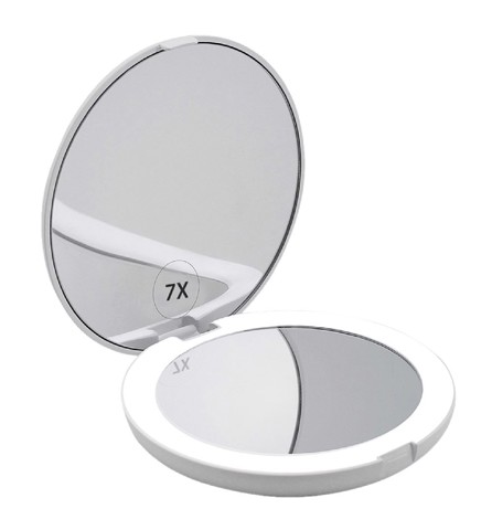 Beauty Touch XDGF1511 specchietto per trucco Ventosa Quadrato Bianco