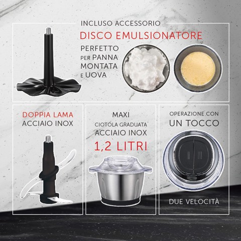 XD Premium Tritatutto Elettrico Multifunzione Premium