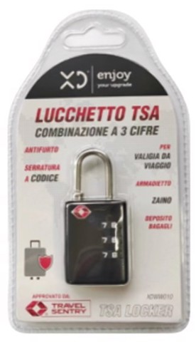 XD Enjoy TSA locker con combinazione a 3 cifre