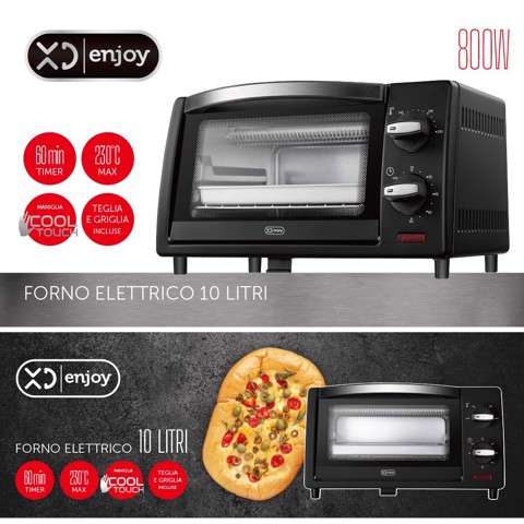XD Enjoy XDACE10BLK fornetto con tostapane 10 L 800 W Nero