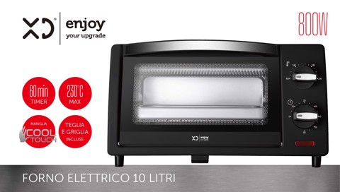 XD Enjoy XDACE10BLK forno 10 L 800 W Nero