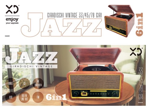 XD Enjoy XDAIS299 piatto audio Legno