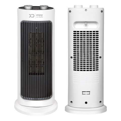 XD Enjoy XDBLK16J Termoventilatore Nero, Grigio 2000 W Riscaldatore ambiente elettrico con ventilatore