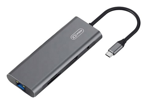 XD Enjoy XDBSHUB9 replicatore di porte e docking station per laptop Cablato USB 3.2 Gen 1 (3.1 Gen 1) Type-C Grigio