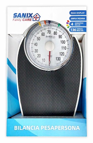 Sanix XDCAM699P bilance pesapersone Ovale Nero Bilancia pesapersone meccanica