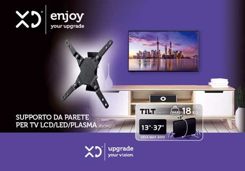 XD Enjoy XDCIM20T Supporto TV a parete 94 cm (37") Nero