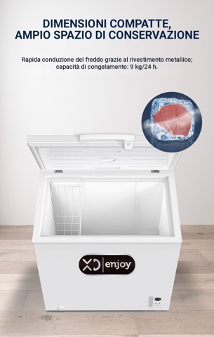 XD Enjoy XDCOMF201D congelatore Congelatore a pozzo Libera installazione 199 L Bianco