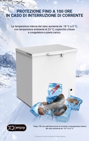 XD Enjoy XDCOMF201D congelatore Congelatore a pozzo Libera installazione 199 L Bianco