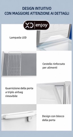 XD Enjoy XDCOMF201D congelatore Congelatore a pozzo Libera installazione 199 L Bianco