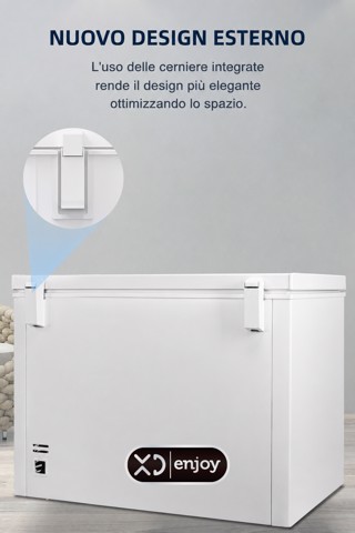 XD Enjoy XDCOMF301D congelatore Congelatore a pozzo Libera installazione 299 L Bianco