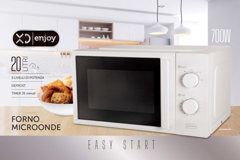 XD Enjoy XDDWMX49M forno a microonde Bianco Solo microonde Superficie piana 20 L 700 W