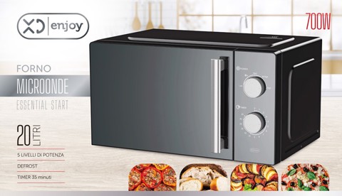 XD Enjoy XDDWMX55M forno a microonde Nero Solo microonde Superficie piana 20 L 700 W