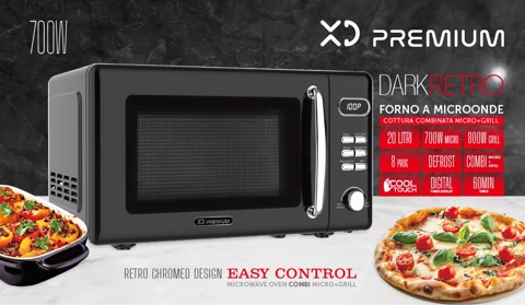 XD Premium XDDWUX20BK forno a microonde Nero Microonde combinato Superficie piana 20 L 700 W