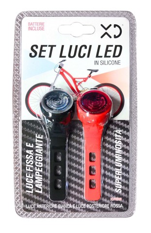 XD Enjoy XDFE586 Set luci LED in silicone per bicicletta