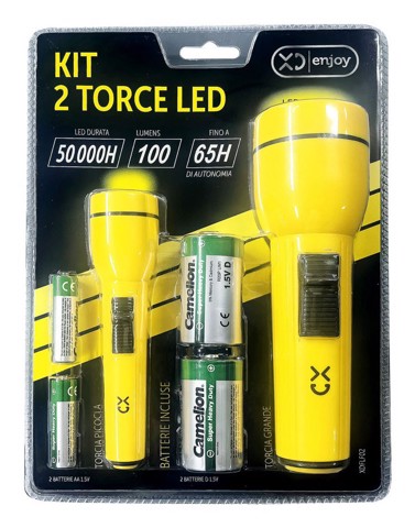 XD Enjoy XDFLF02 torcia Giallo Torcia a mano LED