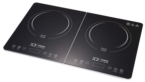 XD Enjoy XDFS113 piano cottura Nero Superficie piana 58 cm Piano cottura a induzione 2 Fornello(i)