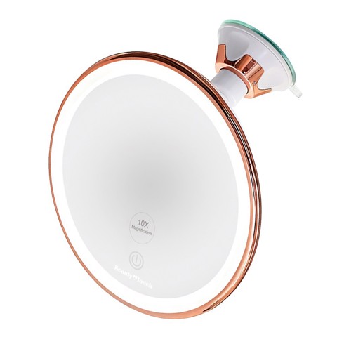 XD Enjoy XDGF1707 specchietto per trucco Libera installazione Rotondo Bianco, Rose Gold