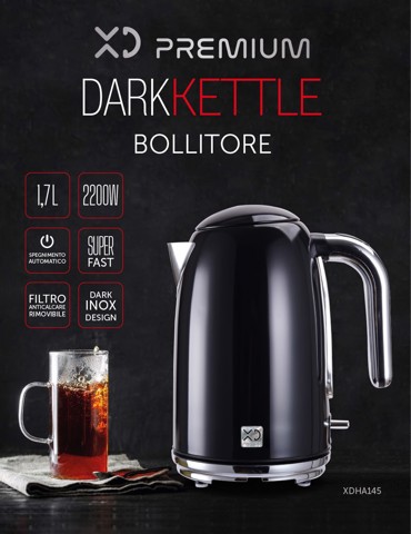XD Premium XDHA145 bollitore elettrico 1,7 L 2200 W Nero