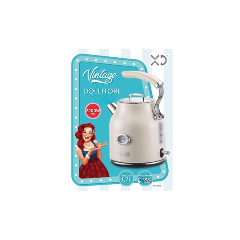 XD Vintage XDHA148 bollitore elettrico 1,7 L 2200 W Avorio