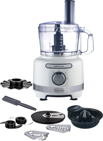 XD Enjoy XDHKFP120 robot da cucina 1000 W 1,2 L Trasparente, Bianco