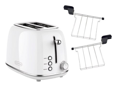 XD Enjoy XDHL330WHT tostapane 6 2 fetta/e 685 W Argento, Bianco
