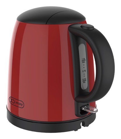XD Enjoy XDHR100RD bollitore elettrico 1 L 2200 W Nero, Rosso
