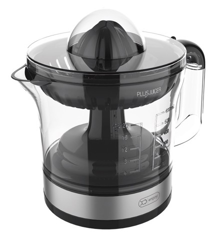 XD Enjoy XDHR866 spremiagrumi elettrico 0,6 L 30 W Nero, Acciaio inox, Trasparente