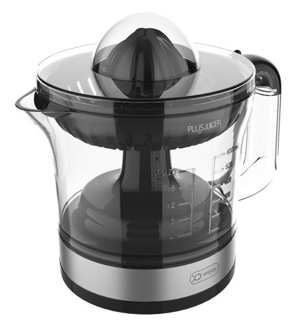 XD Enjoy XDHR866 spremiagrumi elettrico 0,6 L 30 W Nero, Acciaio inox, Trasparente