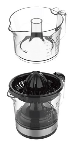 XD Enjoy XDHR866 spremiagrumi elettrico 0,6 L 30 W Nero, Acciaio inox, Trasparente