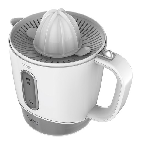 XD Enjoy XDHR882 spremiagrumi elettrico 1 L 30 W Argento, Bianco