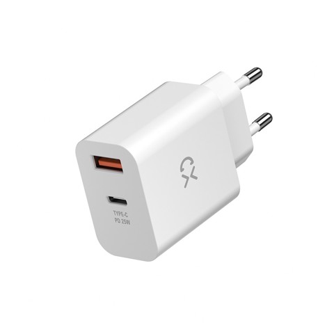 XD Enjoy XDHTV25 Caricabatterie per dispositivi mobili Universale Bianco AC Ricarica rapida Interno