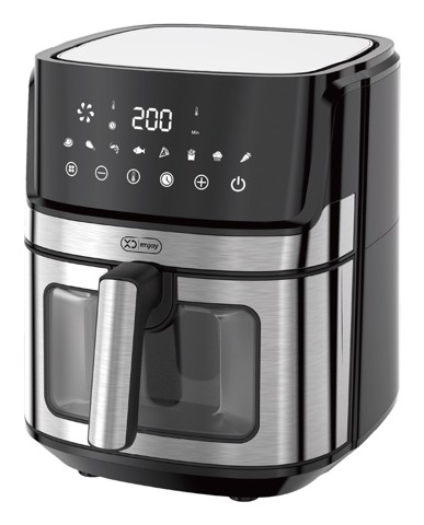 XD Enjoy XDJW501WD friggitrice Singolo 6,5 L Indipendente 1700 W Friggitrice ad aria calda Nero, Acciaio inox