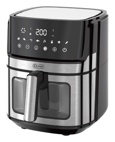 XD Enjoy XDJW501WD friggitrice Singolo 6,5 L Indipendente 1700 W Friggitrice ad aria calda Nero, Acciaio inox