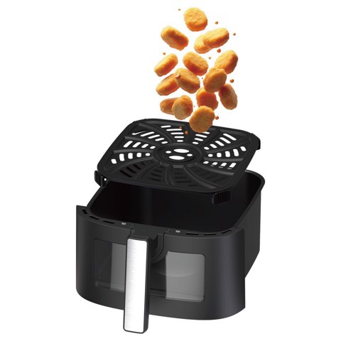 XD Enjoy XDJW650WD friggitrice Singolo 6,5 L Indipendente 1550 W Friggitrice ad aria calda Nero, Argento