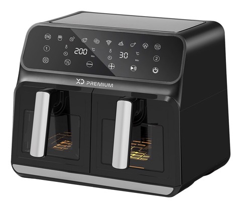 XD Premium XDJW888WD friggitrice Doppia 8 L Indipendente 1700 W Friggitrice ad aria calda Nero